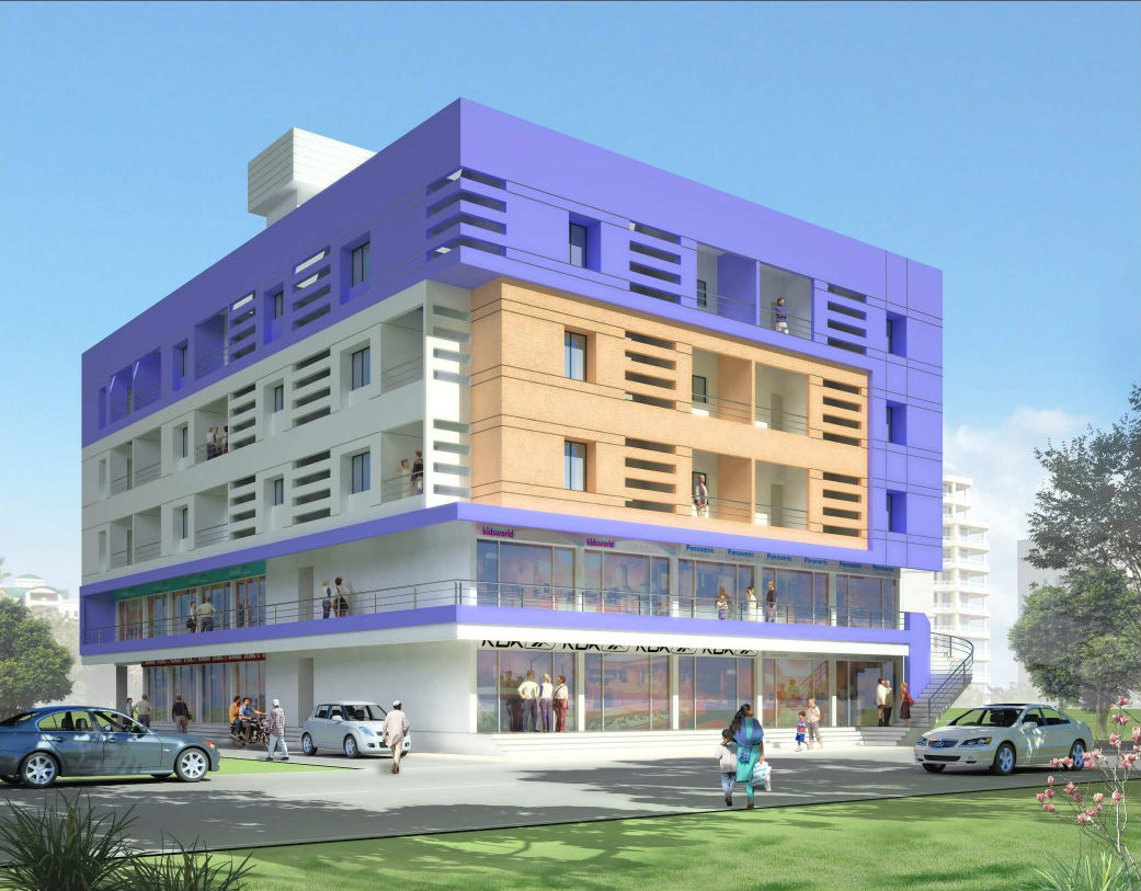 Commercial & residential building at Aale phata